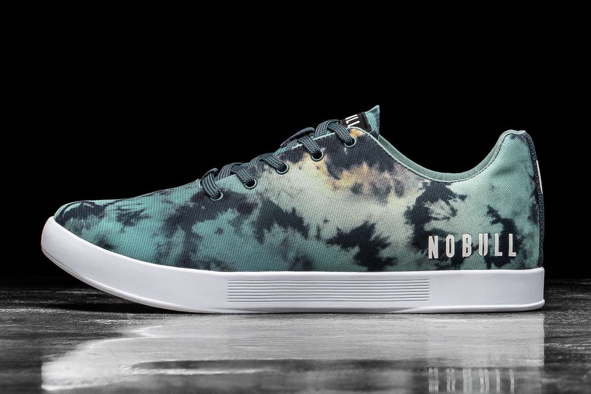 Nobull Tie-Dye Canvas Men\'s Trainers Turquoise | Australia (FV6531)